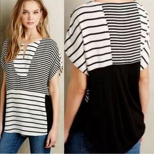 One September Anthropologie "Madrigal" Stripe Top